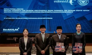 Serah Terima Jabatan Menteri Pariwisata dan Menteri Ekonomi Kreatif Digelar